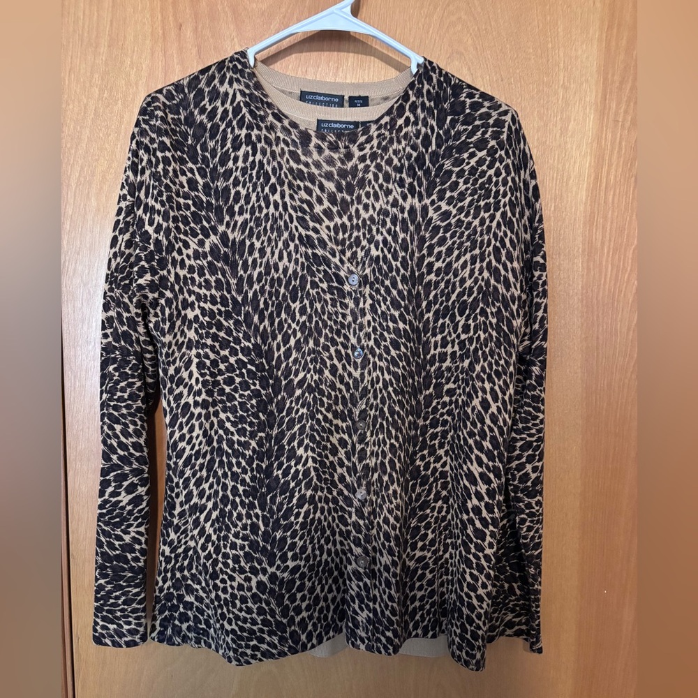 Liz Claiborne Women's silk cardigan set - petite